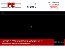 Tablet Screenshot of palmer-electric.com