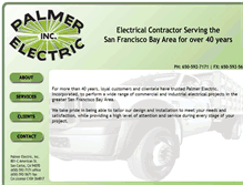 Tablet Screenshot of palmer-electric.net